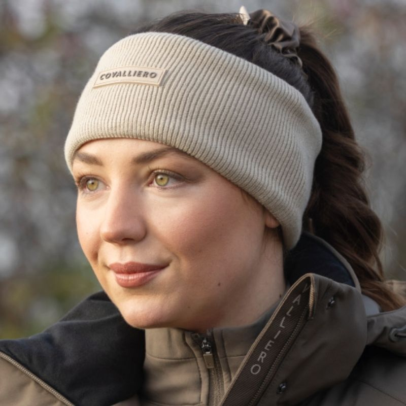 Bandeau Knitted Fleece Beige 