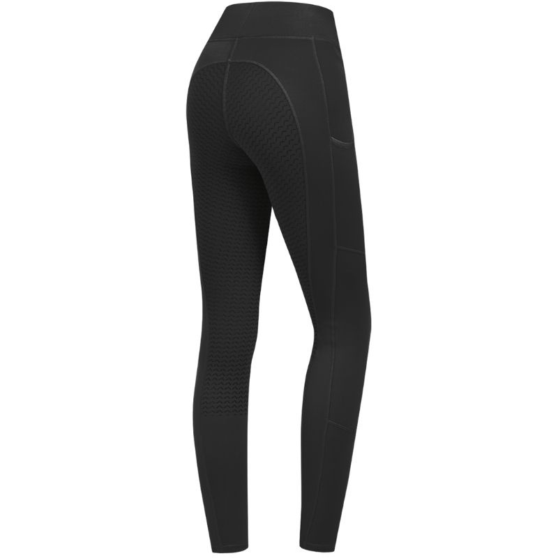 Collant d'équitation d'hiver Ella Full Grip Noir