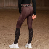 Collant d'équitation d'hiver Enfant/Junior Ella Full Grip Marron Collant d'équitation d'hiver Enfant/Junior Ella Full Grip Marron