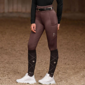 Collant d'équitation d'hiver Ella Full Grip Marron Collant d'équitation d'hiver Ella Full Grip Marron