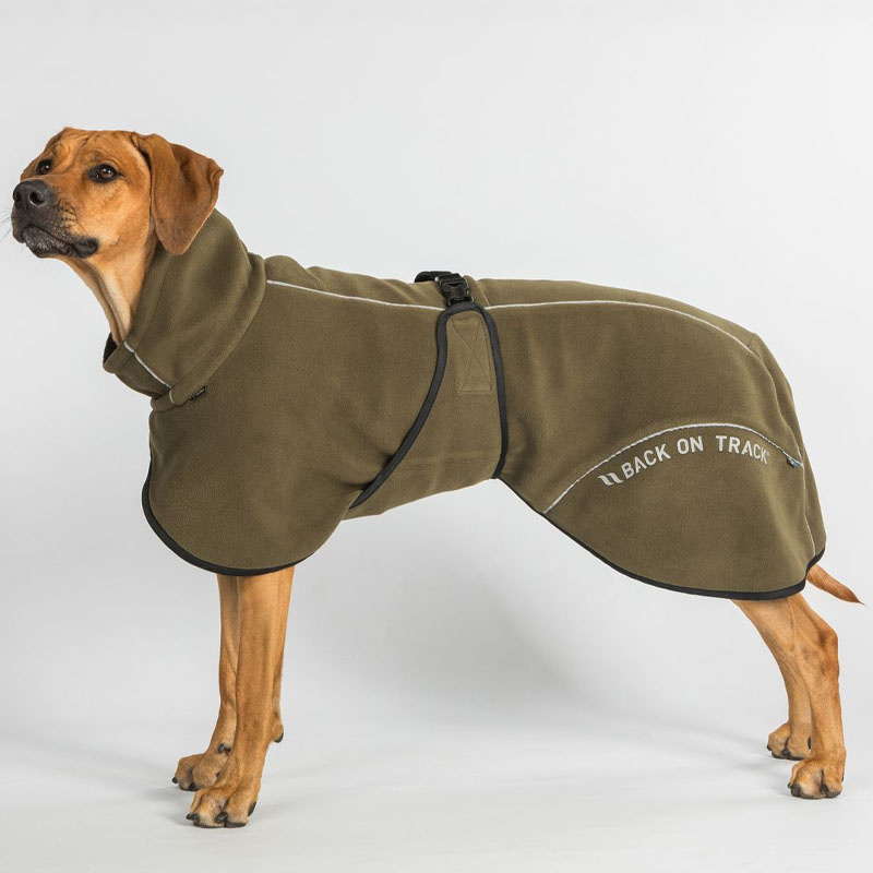 Manteau polaire pour chien Bay Low Tail Vert olive