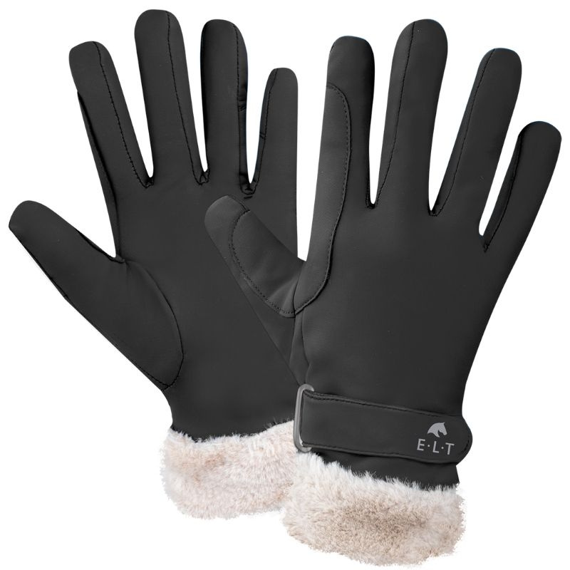 Gants d'équitation d'hiver St. Moritz Noir