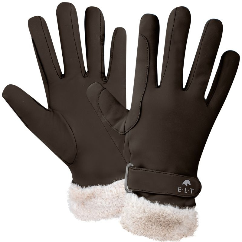 Gants d'équitation d'hiver St. Moritz Marron