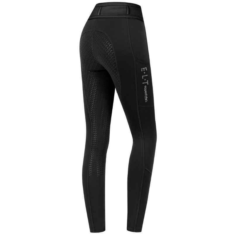 Collant d'équitation Enfant/Junior Ella Glam Full Grip Noir