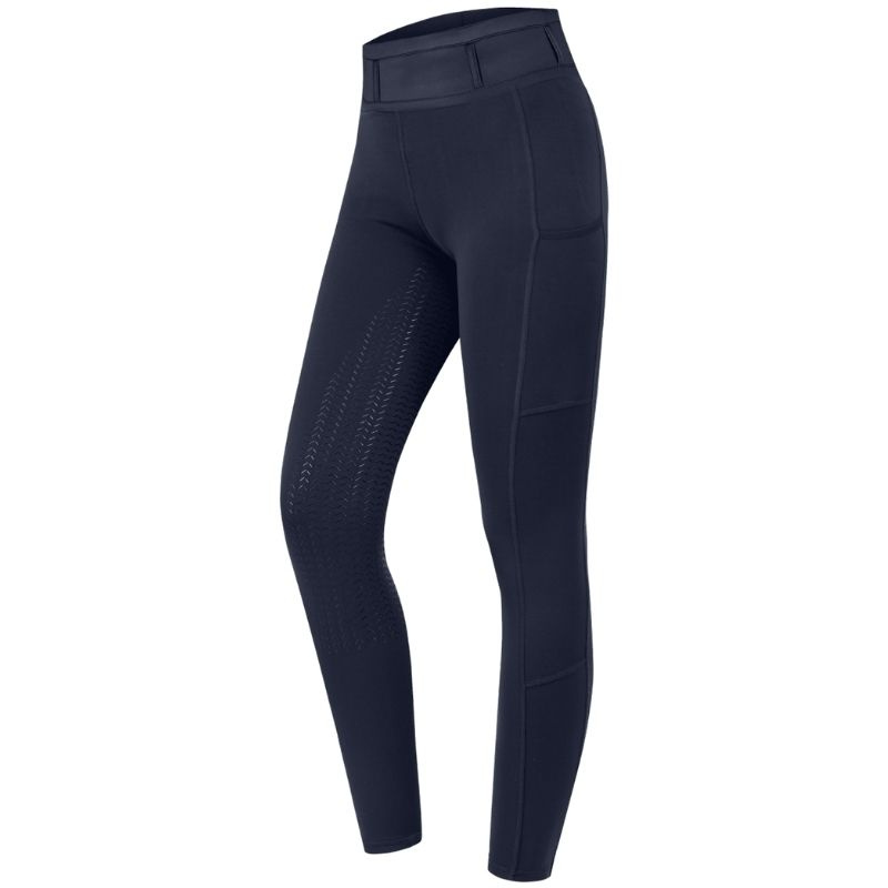Collant d'équitation Enfant/Junior Ella Glam Full Grip Bleu Marine