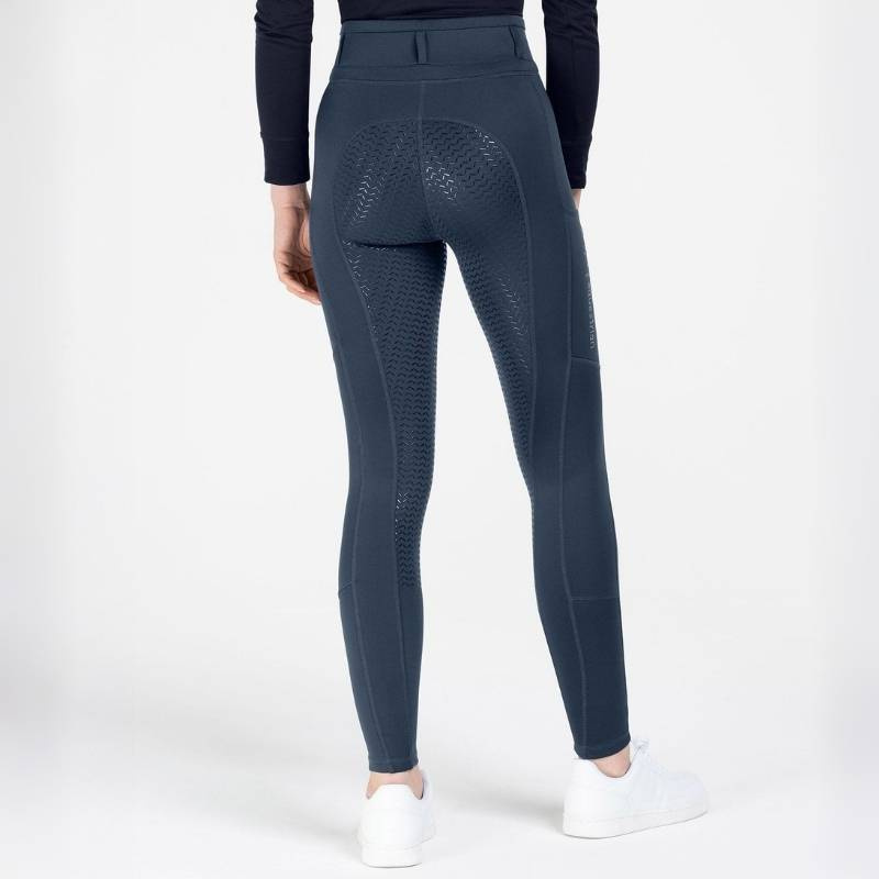 Legging d'équitation Ella Glam Full Grip Bleu Marine