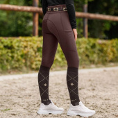 Legging d'équitation Ella Glam Full Grip Marron Legging d'équitation Ella Glam Full Grip Marron