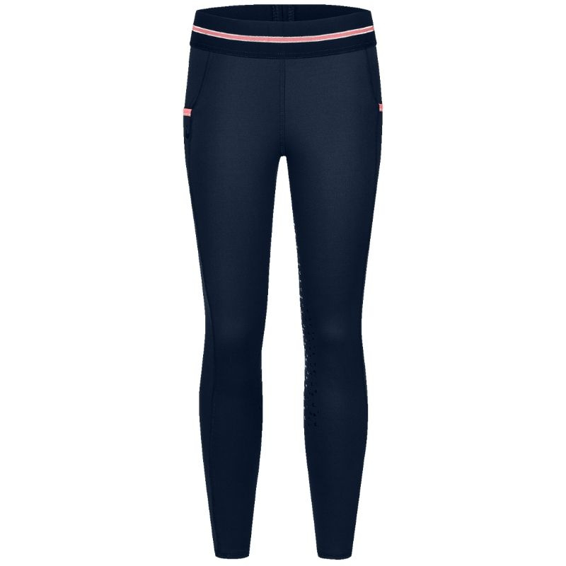 Collant d'équitation Enfant/Junior Lucky Leni Full Grip Bleu Marine