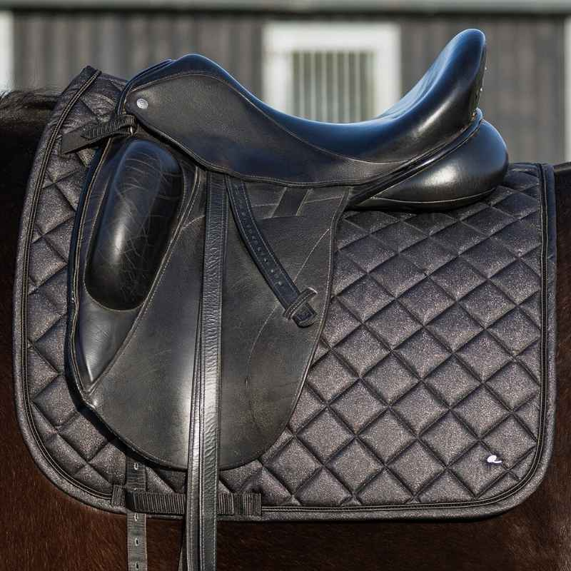 Tapis de selle dressage Glitter Collection Noir