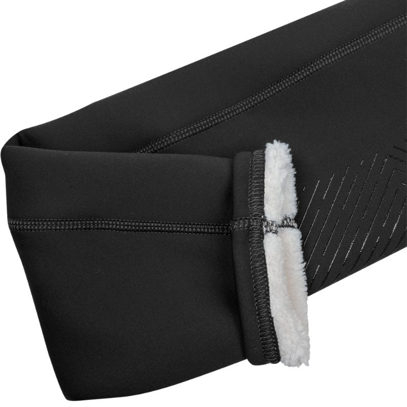 Collant d'équitation d'hiver Enfant/Junior Rica Thermal Teddy Full Grip Noir