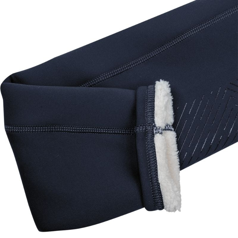 Collant d'équitation d'hiver Enfant/Junior Rica Thermal Teddy Full Grip Bleu Marine