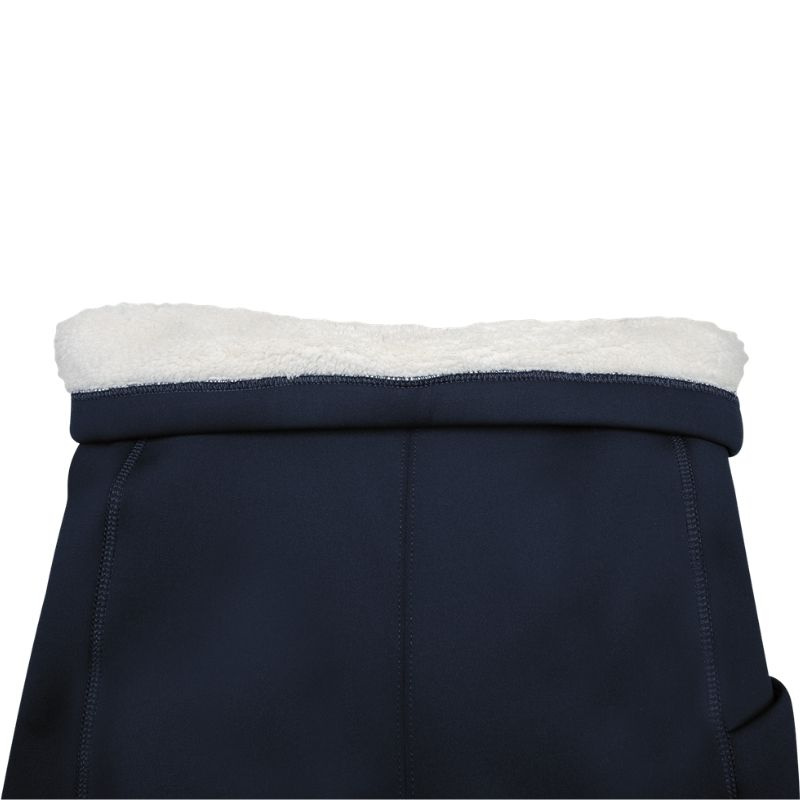 Collant d'équitation d'hiver Rica Thermal Teddy Full Grip Bleu Marine
