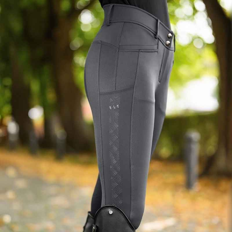Culotte d'équitation Reflective Full Grip Gris