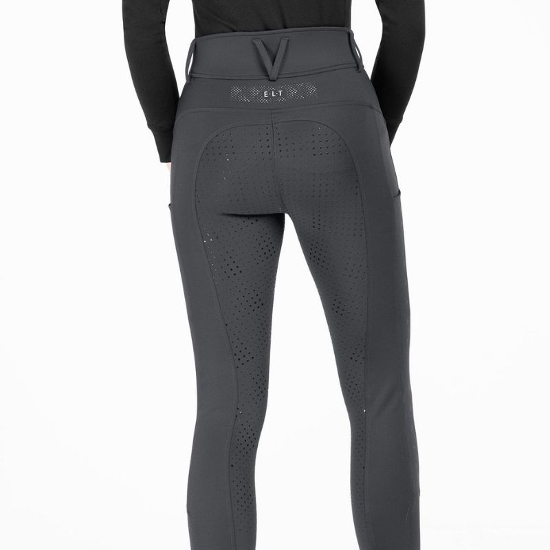 Culotte d'équitation Reflective Full Grip Gris