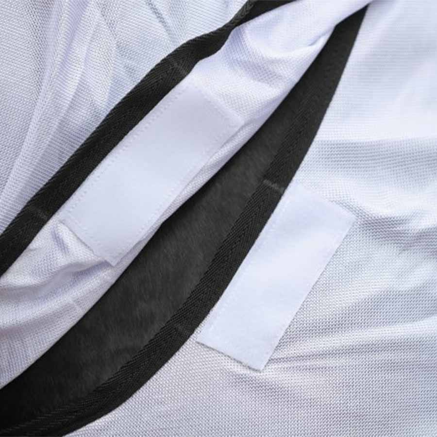 Couverture anti-mouches RugBe SuperFly avec Encolure Amovible Blanc