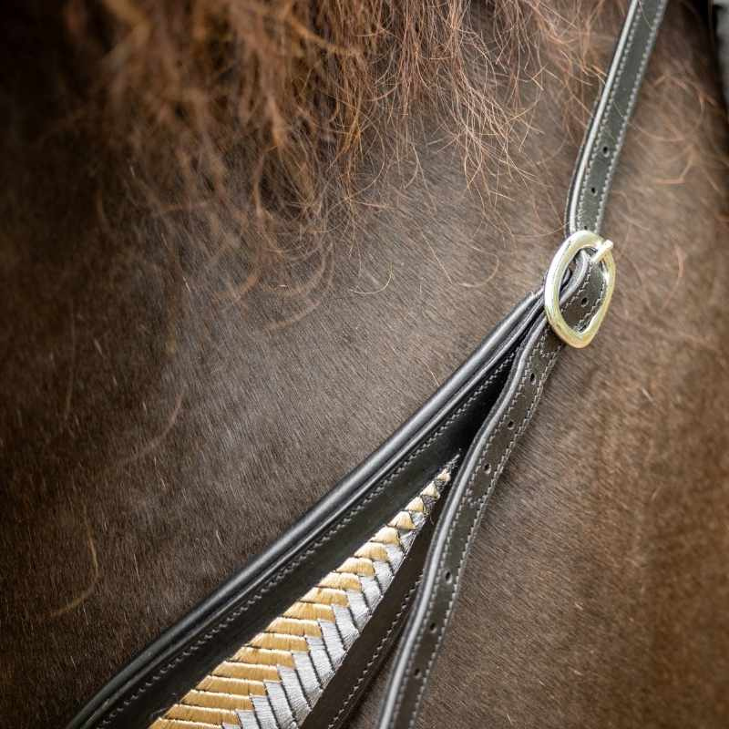 Cordelette d'encolure Cuir Whisper NH Noir