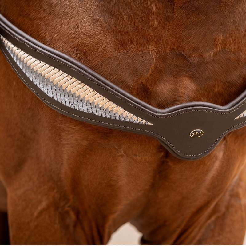 Cordelette d'encolure Cuir Whisper NH Marron