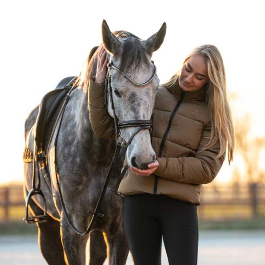 Veste d'Équitation Bella Puffer Beige