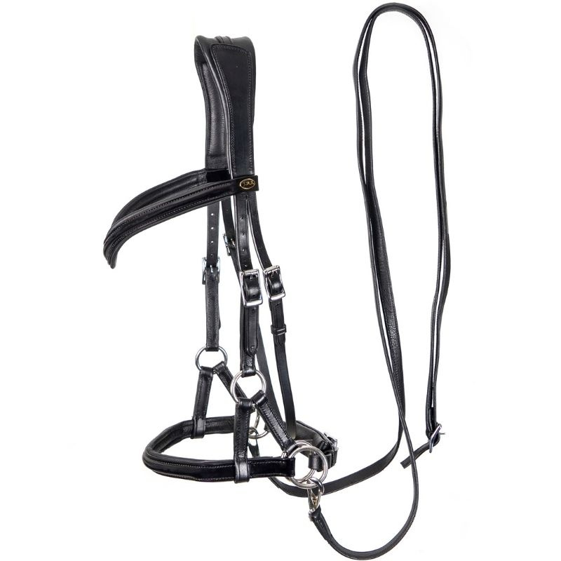 Bridon sans mors Isabel Sidepull Noir