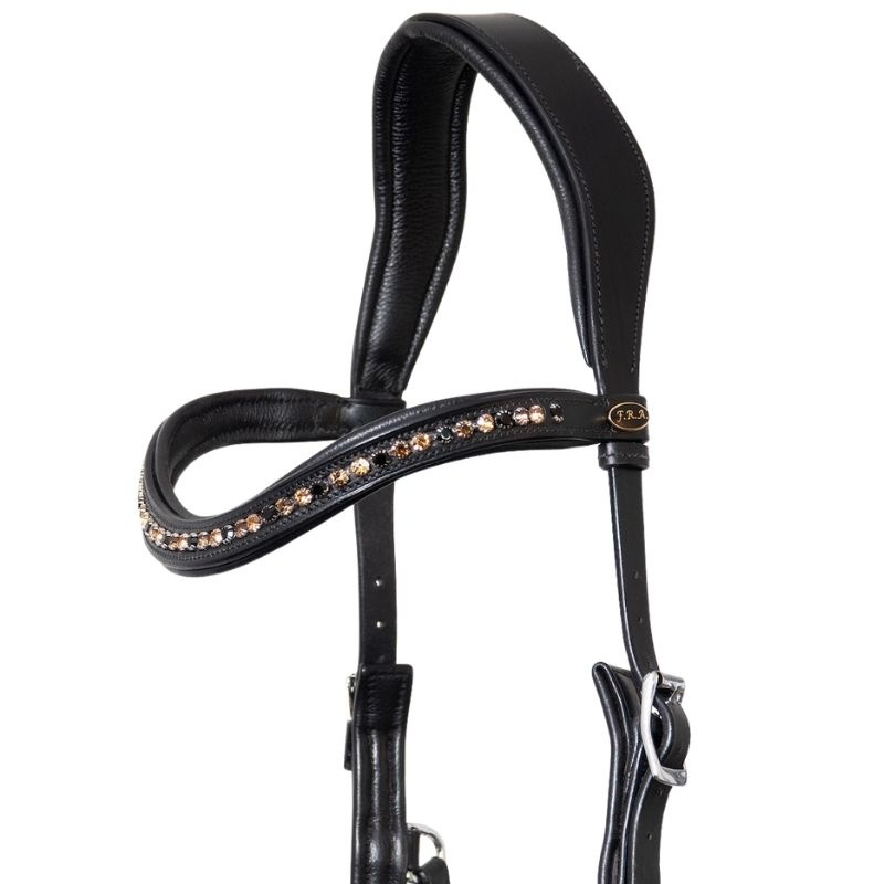 Bridon sans mors Moonlight Sidepull Noir