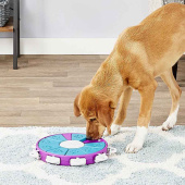 Jouet d'activation Twister pour chien Violet/Turquoise/Blanc Jouet d'activation Twister pour chien Violet/Turquoise/Blanc