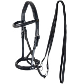 Bridon sans mors Dietsji Cross-Under Noir Bridon sans mors Dietsji Cross-Under Noir