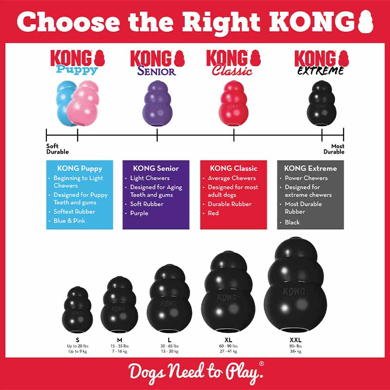 Jouet pour chien KONG Extreme Small Noir
