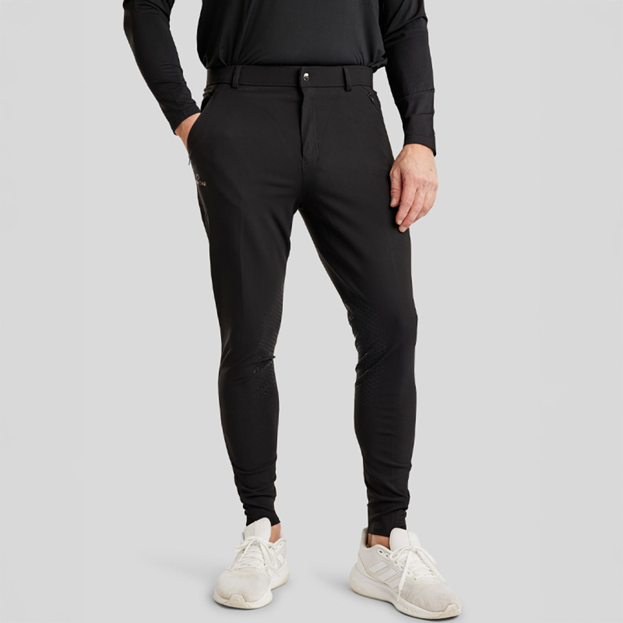 Culotte d'équitation homme MoBen Knee Grip Noir