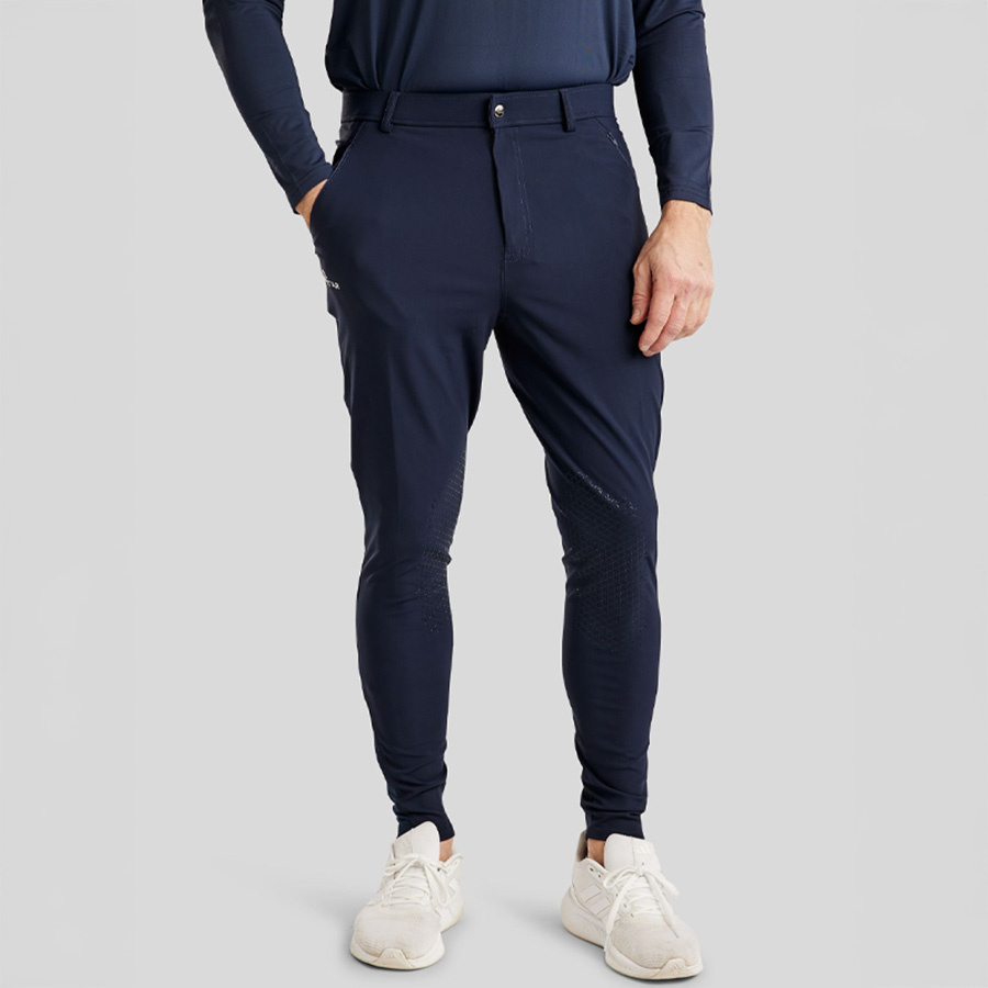 Culotte d'équitation homme MoBen Knee Grip Bleu Marine