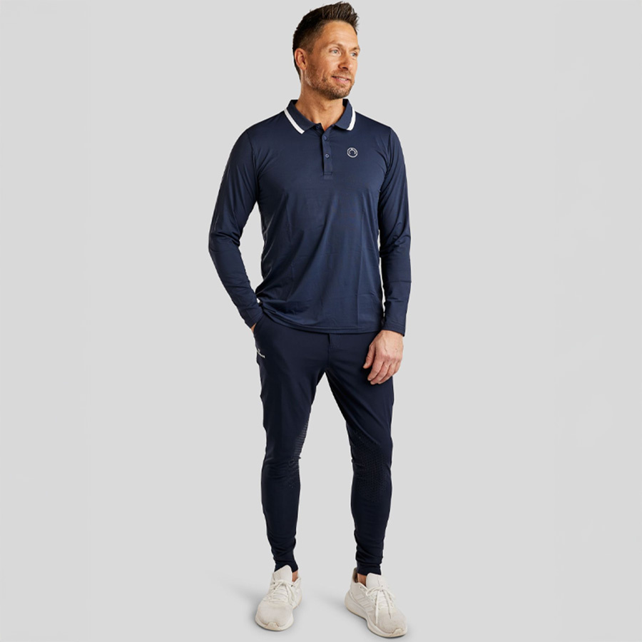 Culotte d'équitation homme MoBen Knee Grip Bleu Marine