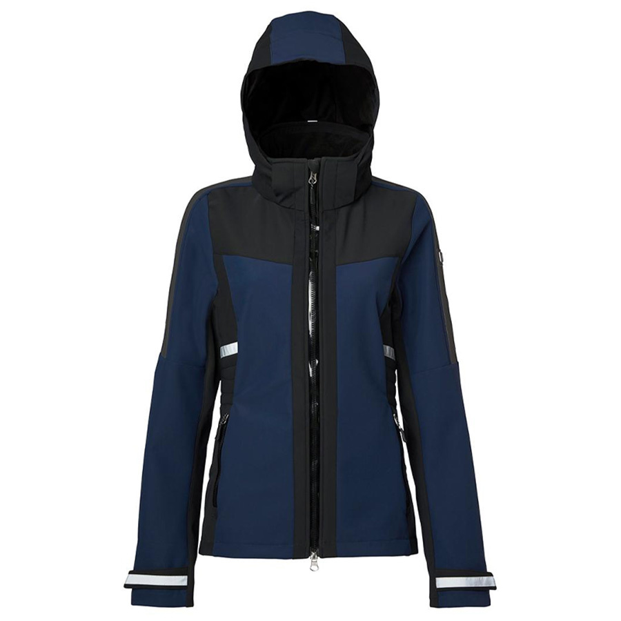 Veste d’Équitation Jen Softshell Bleu Marine/Noir