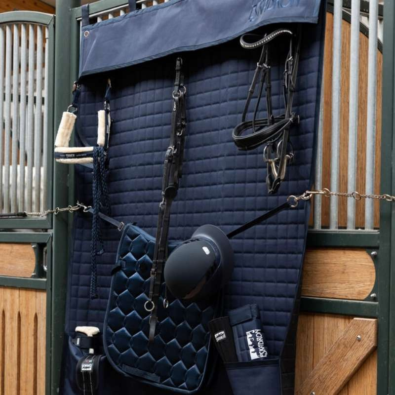 Rideau de box Quilt Long Bleu Marine