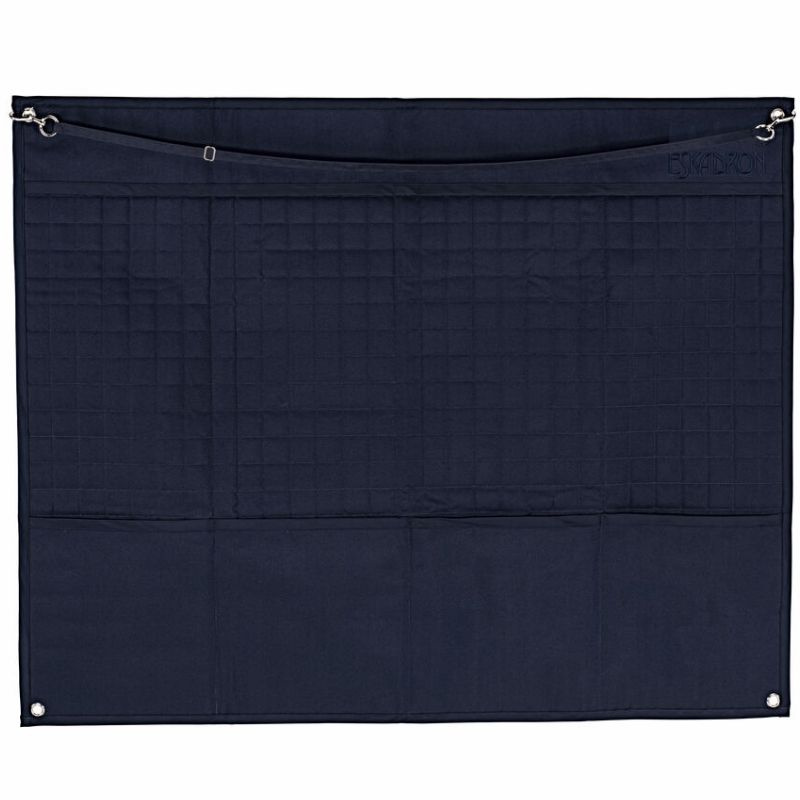 Rideau de box Quilt Half Bleu Marine