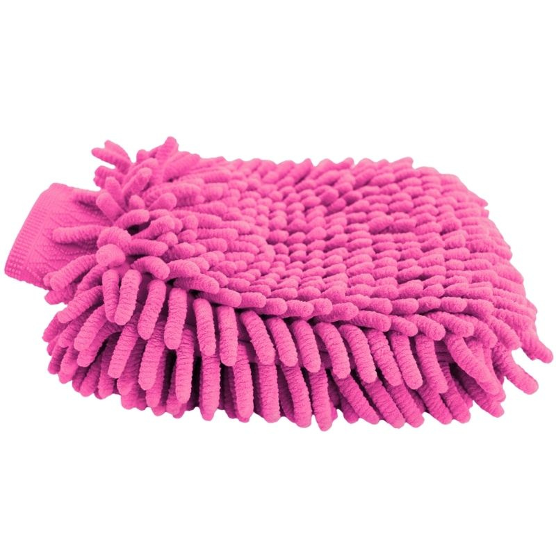 Gant de pansage Microfibre Rose