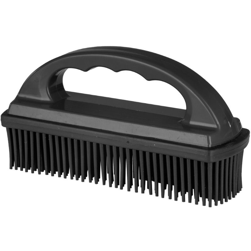 Brosse à poils d'animaux Rubber Noir