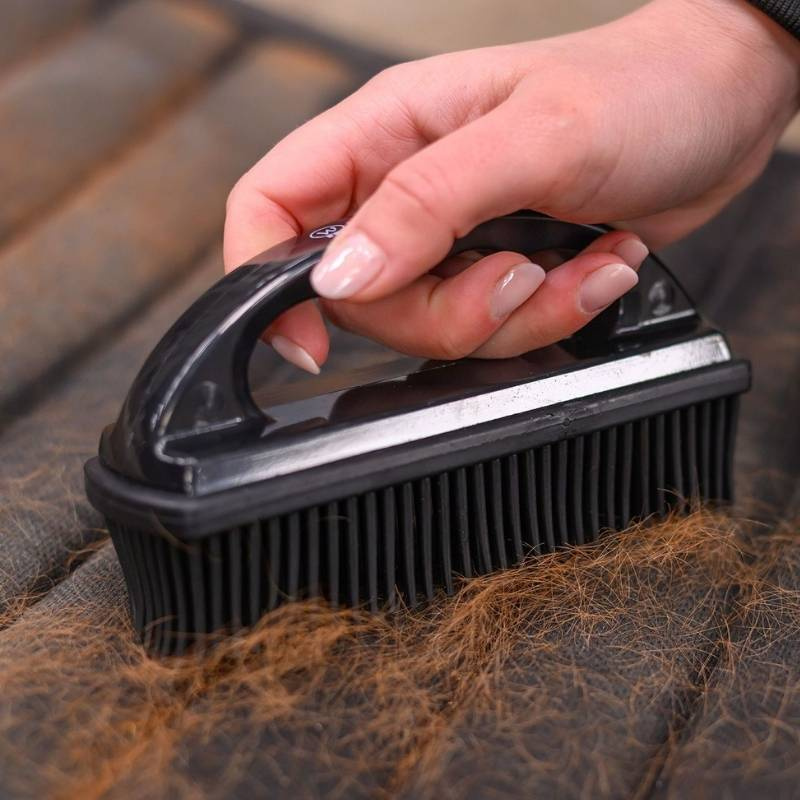 Brosse à poils d'animaux Rubber Noir