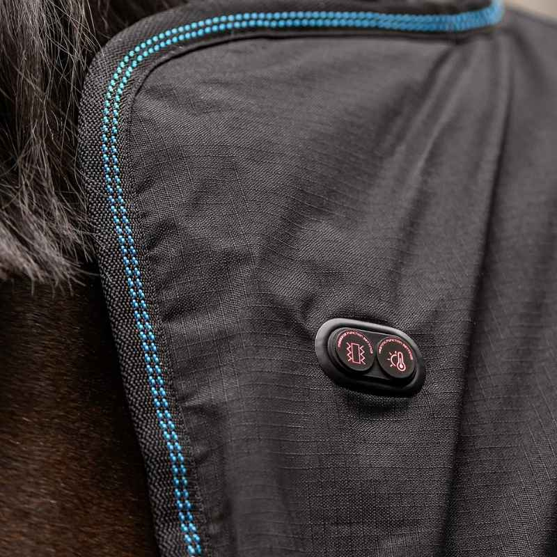 Couverture chauffante et de massage TecSupreme Noir