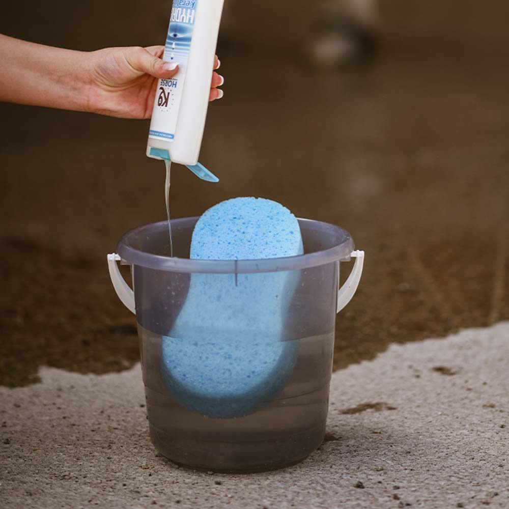 Éponge de Lavage en Cellulose Bleue