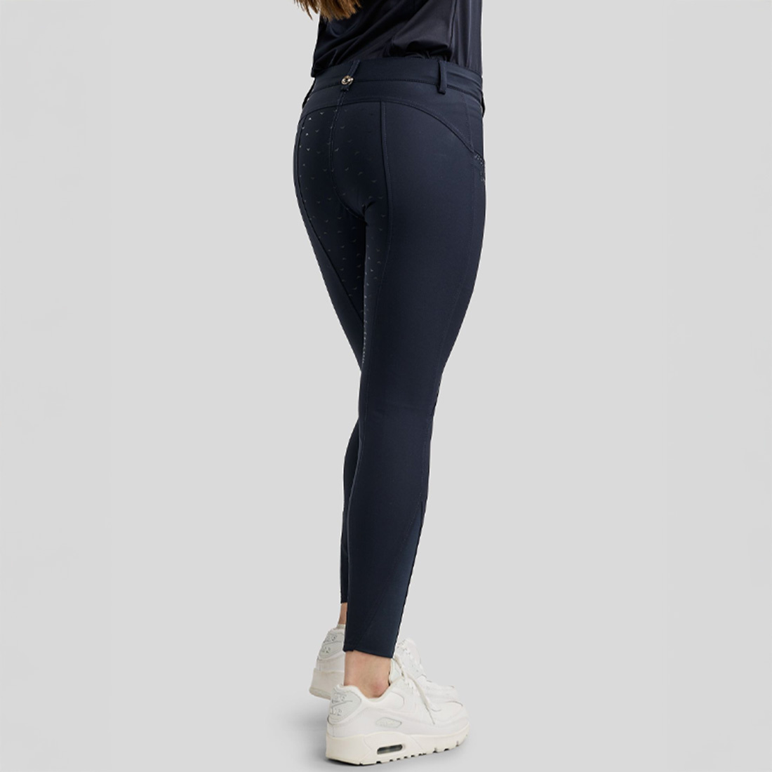 Culotte d'équitation Enfant/Junior Crystals Full Grip Bleu Marine