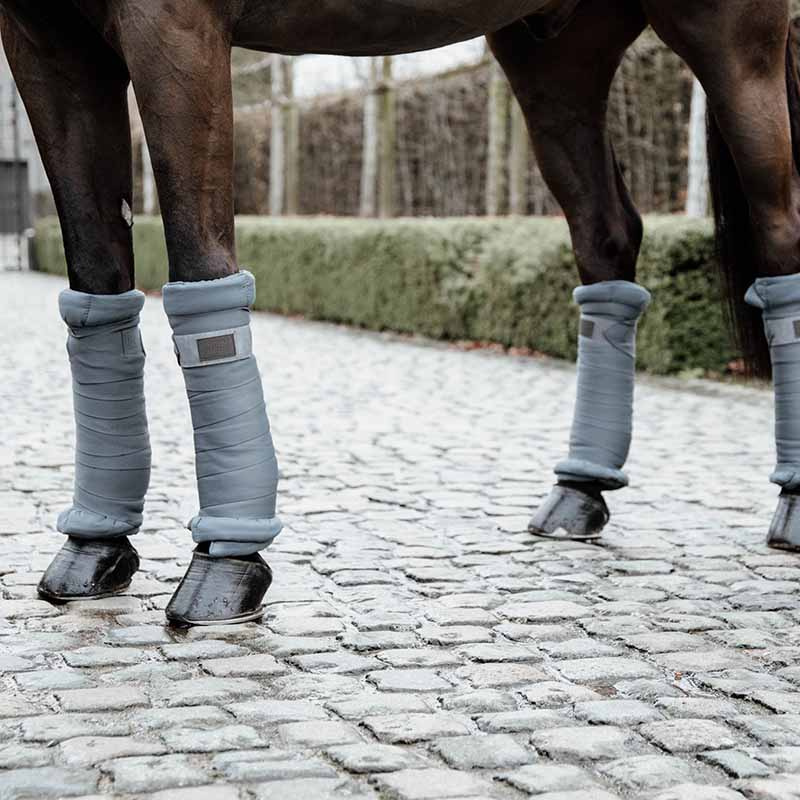 Protections de jambe Quilted Gris