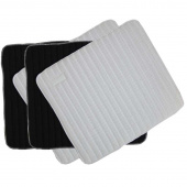 Protège-tapis absorbant 45 x 30 - 4-pack noir/blanc
