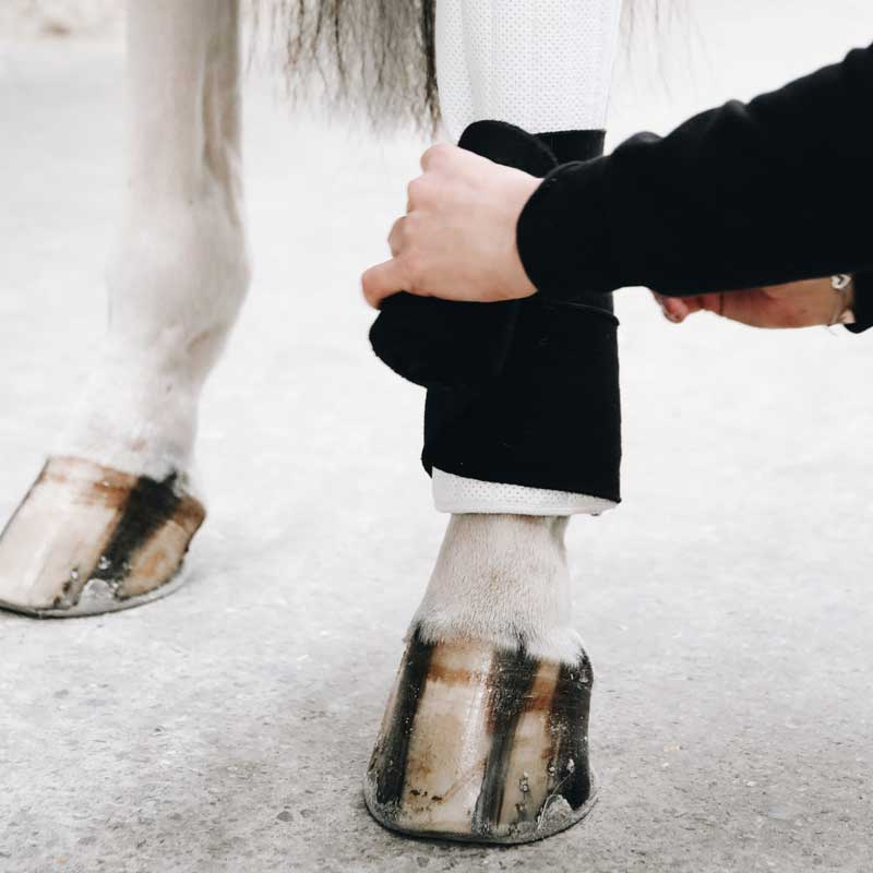 Protège-tapis absorbant 45 x 30 - 4-pack noir/blanc