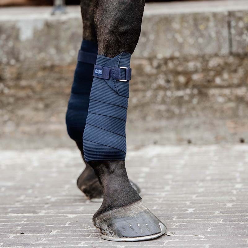 Bandages Polar Fleece & Elastic Bleu Marine