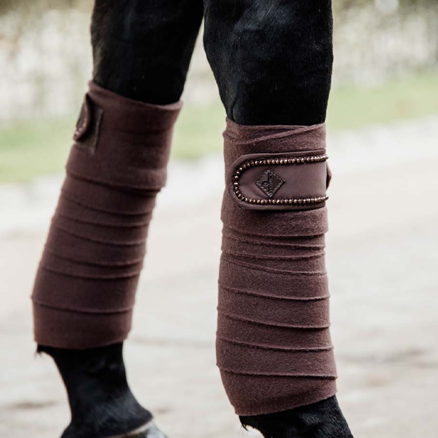 Bandages Polar Fleece Pearls Marron