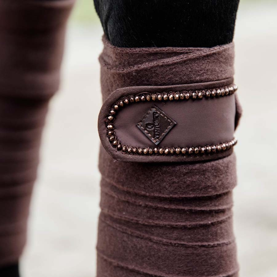 Bandages Polar Fleece Pearls Marron