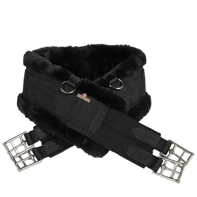 Sangle de selle Sheepskin Noir/Noir