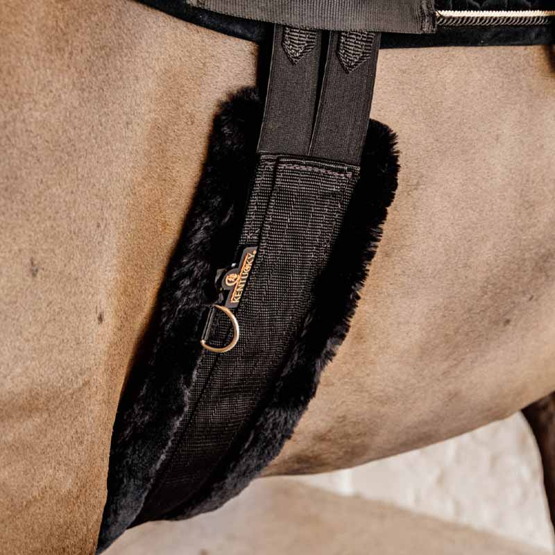 Sangle de selle Sheepskin Noir/Noir