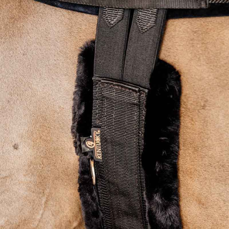 Sangle de selle Sheepskin Noir/Noir