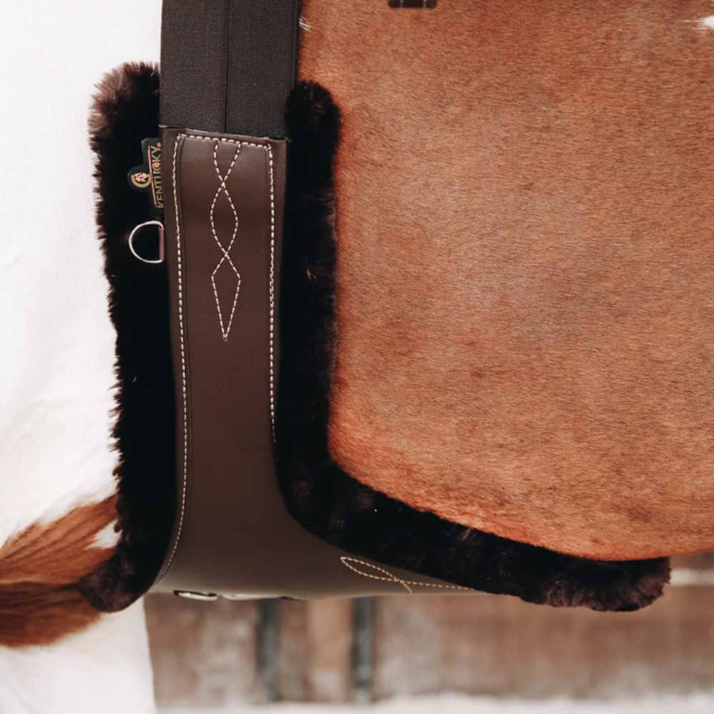Protection de sangle Magplatta Sheepskin Marron