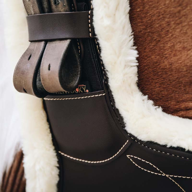Plaque abdominale Sheepskin Marron